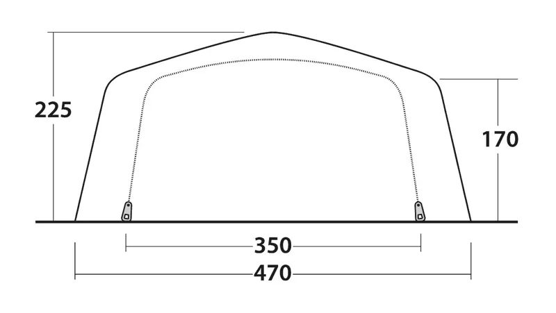 Outwell Knoxville 7SA Inflatable Tent - 2021 Model-5